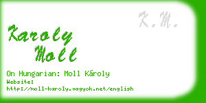 karoly moll business card